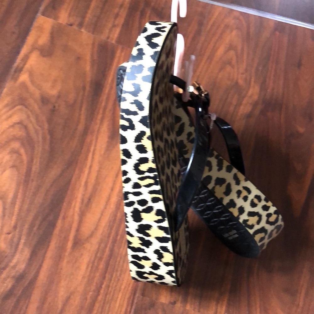 Kate Spade Rhett Leopard Wedge Sandals - Picture 6 of 8